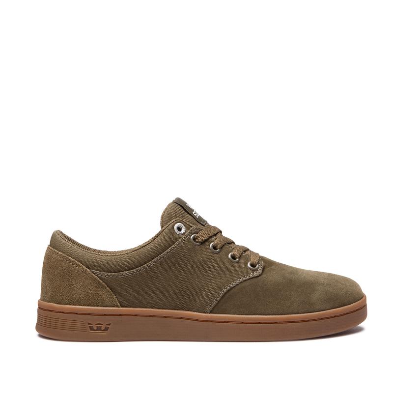 Zapatillas Bajas Supra Argentina Hombre - CHINO COURT Verde Oliva (HVBRM-4162)